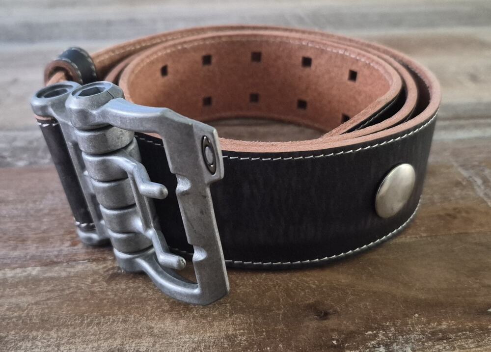 Oakley Distressed Leather Double Prong Belt